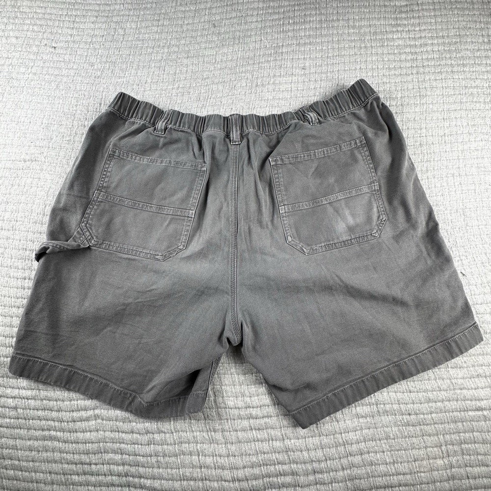 Bearbottom Stretchy Canvas Short Men XXL Gray 7" Pockets Cotton Performance Hike - Picture 5 of 7